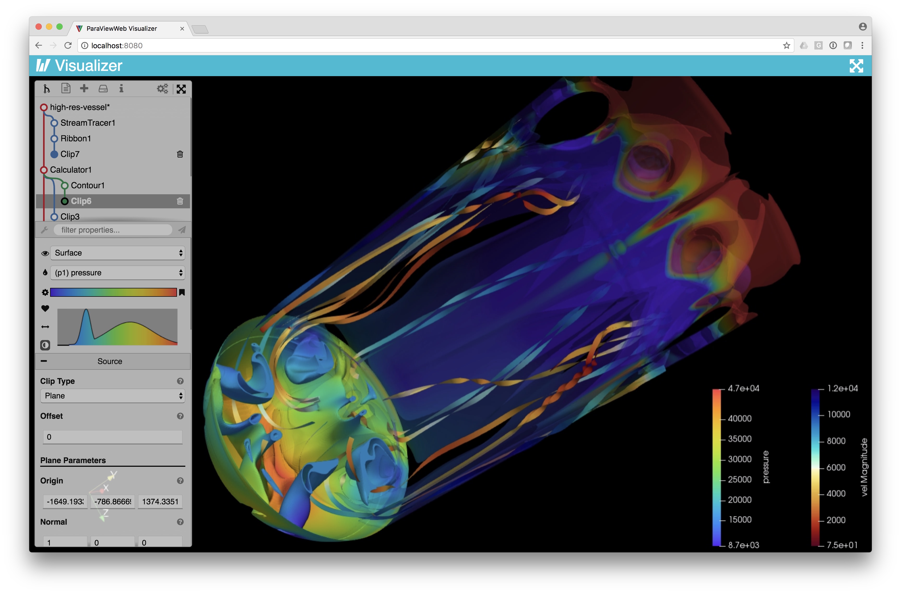 paraview web example, from https://kitware.github.io/visualizer/